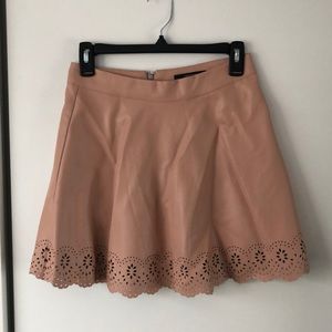 Cute Pink Pleather Skirt